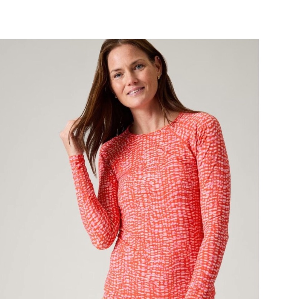 Athleta Women’s size Small Hudson Red Point Break Rashguard